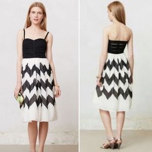 3 for $20 //ANTHRO / LEIFNOTES Dress, Black Cherie Chevron, 4